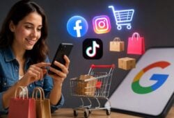 Facebook, Instagram y TikTok le ganan terreno a Google en las compras de los mexicanos Cortesía: Canva