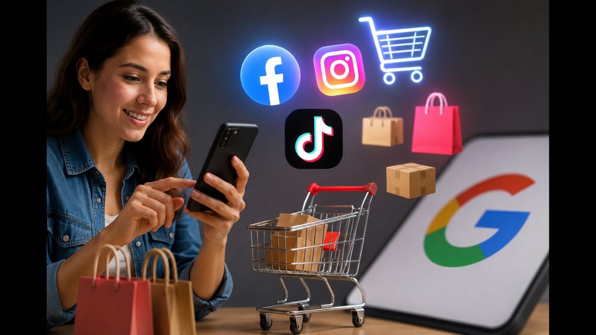 Facebook, Instagram y TikTok le ganan terreno a Google en las compras de los mexicanos Cortesía: Canva